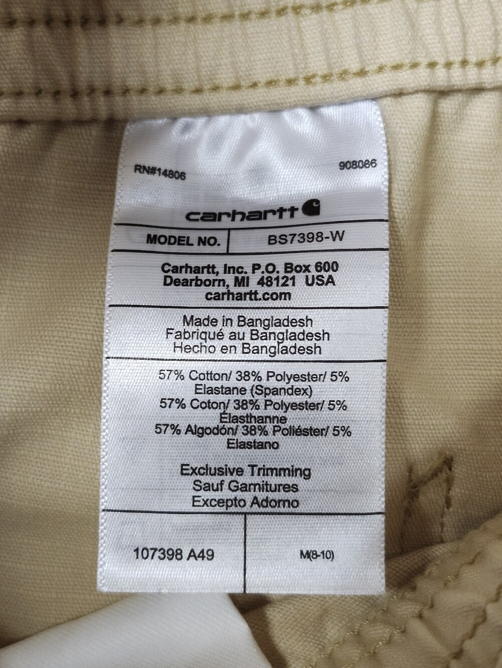 • Carhartt Women's FORCE RIPSTOP SHORTALL - Fast Dry Wicks Sweat Multi Pockets - Picture 8 of 13